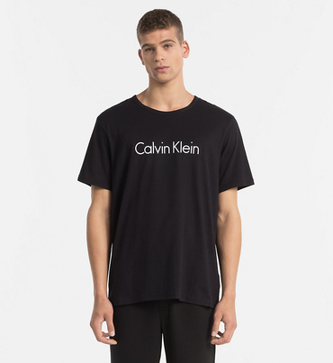 Calvin Klein Pánske Tričko Čierne