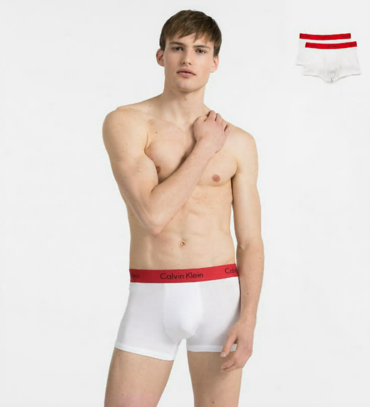 Calvin Klein 2Pack Boxerky White&Red