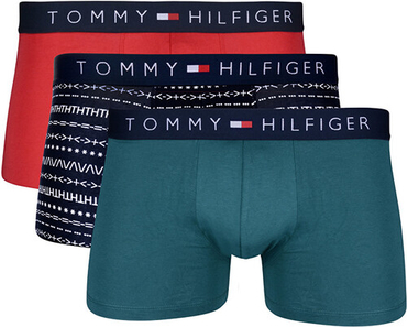 Tommy Hilfiger 3Pack Boxerky Red, Green, Navy