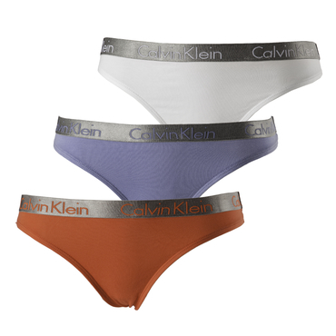 Calvin Klein 3Pack Tangá Red, White And Lila