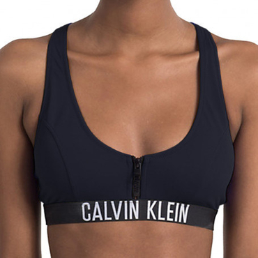 Calvin Klein Plavky Zip Intense Power Čierne Vrchní Diel
