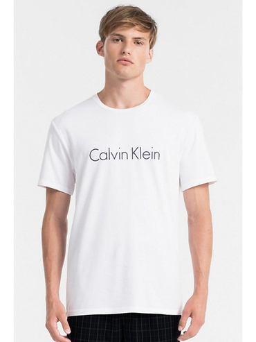 Calvin Klein Pánske Tričko Biele