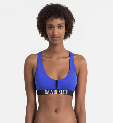 Calvin Klein Plavky Zip Intense Power Modré Vrchní Diel