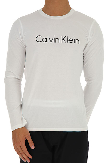 Calvin Klein Tričko S Dlhými Rukávmi Bielé