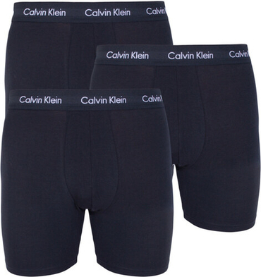Calvin Klein 3Pack Boxerky Dlhé All Black
