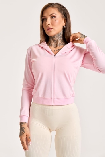 Gym Glamour Mikina Na Zips Candy Pink