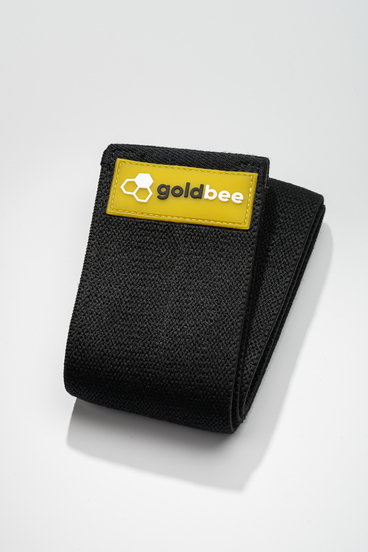 GoldBee Textilná Odporová Guma - Čierná, L