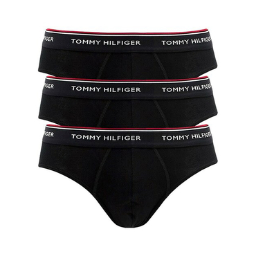 Tommy Hilfiger 3Pack Slipy Premium Čierné