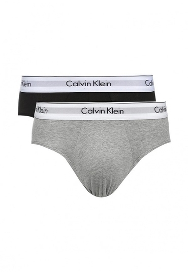 Calvin Klein 2Pack Slipy Modern Cotton Black&Grey