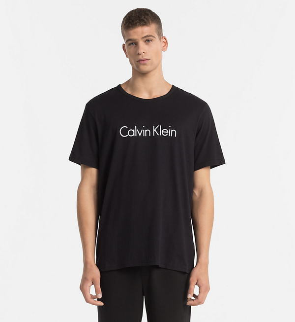Calvin Klein Pánske Tričko Čierne - 1