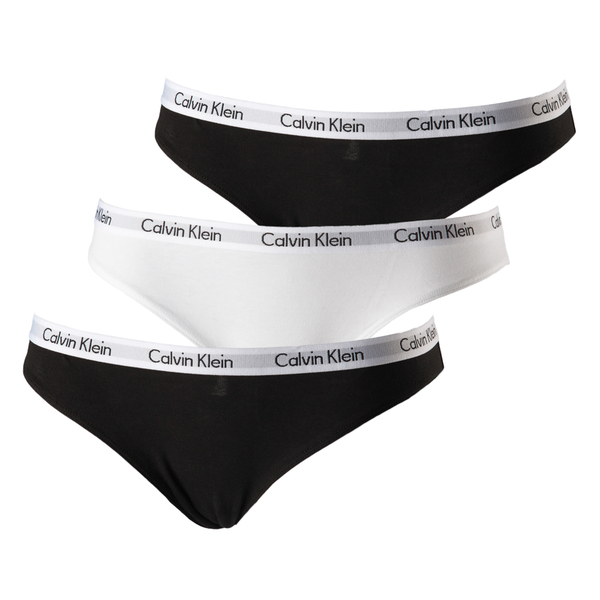 Calvin Klein 3Pack Nohavičky Black&White - 1