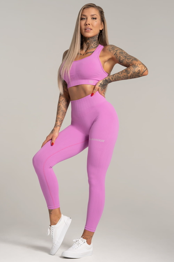 Gym Glamour Legíny Push Up Pink, XS - 1