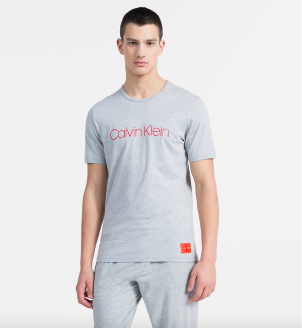 Calvin Klein Tričko Monogram Pánské Sivé - 1