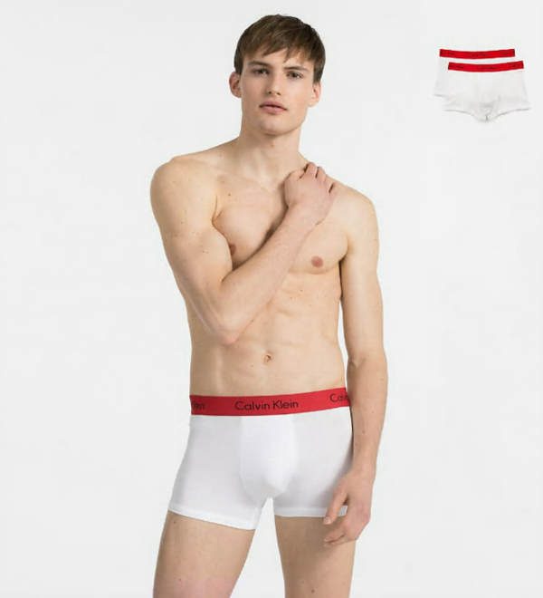 Calvin Klein 2Pack Boxerky White&Red - 1