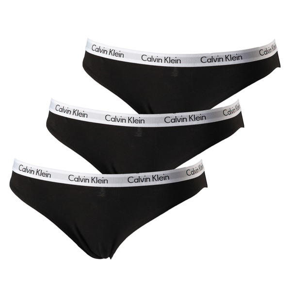 Calvin Klein 3Pack Tangá Čierné, M - 1