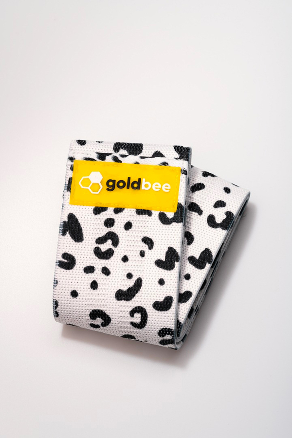 GoldBee Textilná Odporová Guma - Biela Leopardí - 1