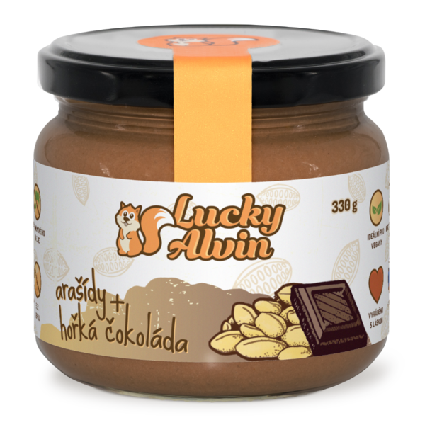 Lucky Alvin Peanut Butter Dark Choco 330g
