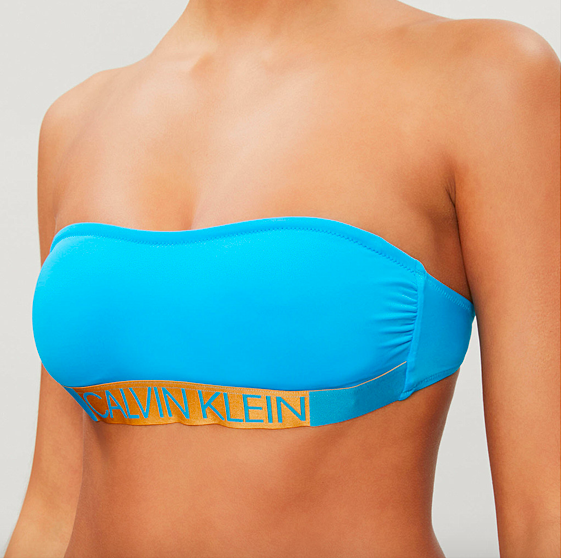 Calvin Klein Plavky Core Icon Maldive Blue Vrchní Diel, XS - 1