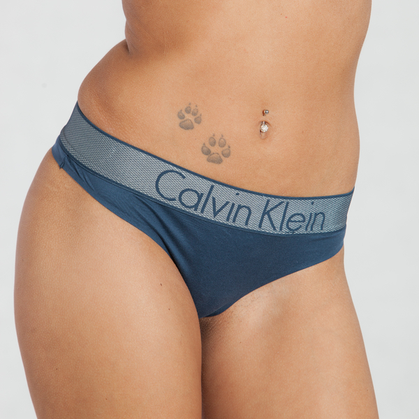 Calvin Klein Tangá Customized Stretch Blue, L - 1