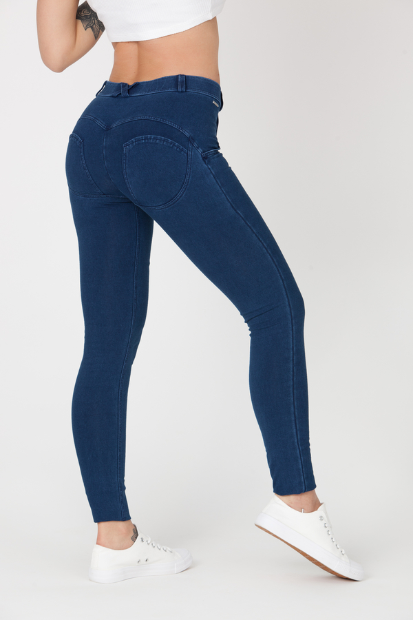 Boost Jeans Mid Waist Dark Blue, S - 1