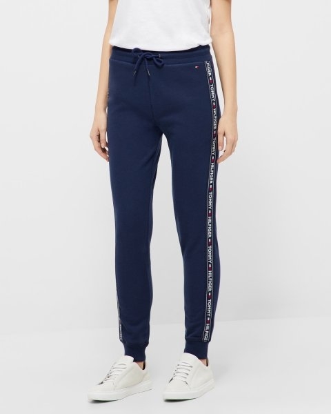 Tommy Hilfiger Cotton Terry Sweatpants Navy - 1