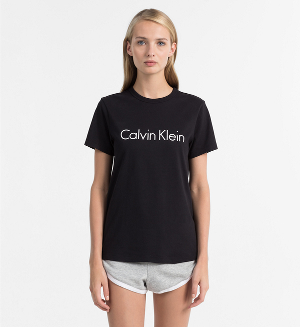 Calvin Klein Dámské Tričko Logo Čierne, S - 1