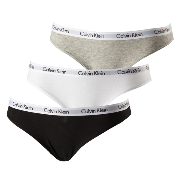 Calvin Klein 3Pack Nohavičky Black, Grey&White - 1