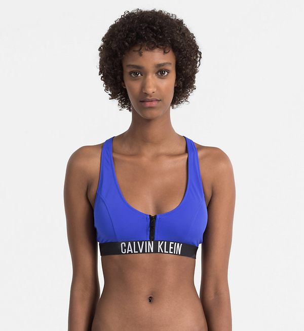 Calvin Klein Plavky Zip Intense Power Modré Vrchní Diel, L - 1