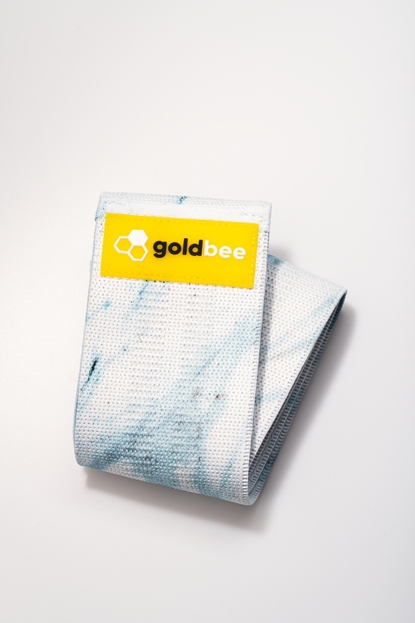 GoldBee Textilná Odporová Guma - Svetlo Modra Mramorova, M - 1