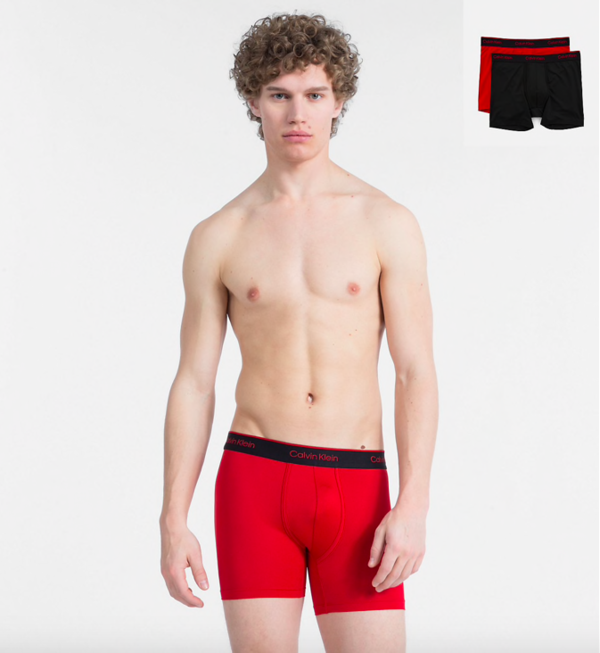 Calvin Klein 2Pack Boxerky Pro Air Red&Black, XL - 1