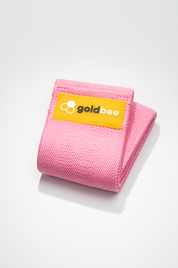 GoldBee Textilná Odporová Guma - Ružová, M - 1