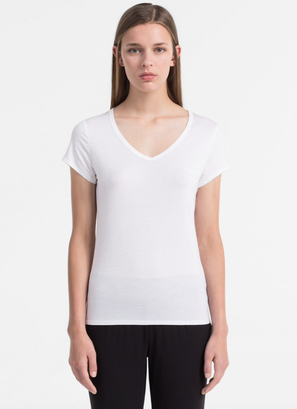 Calvin Klein Tričko Luxe White - 1
