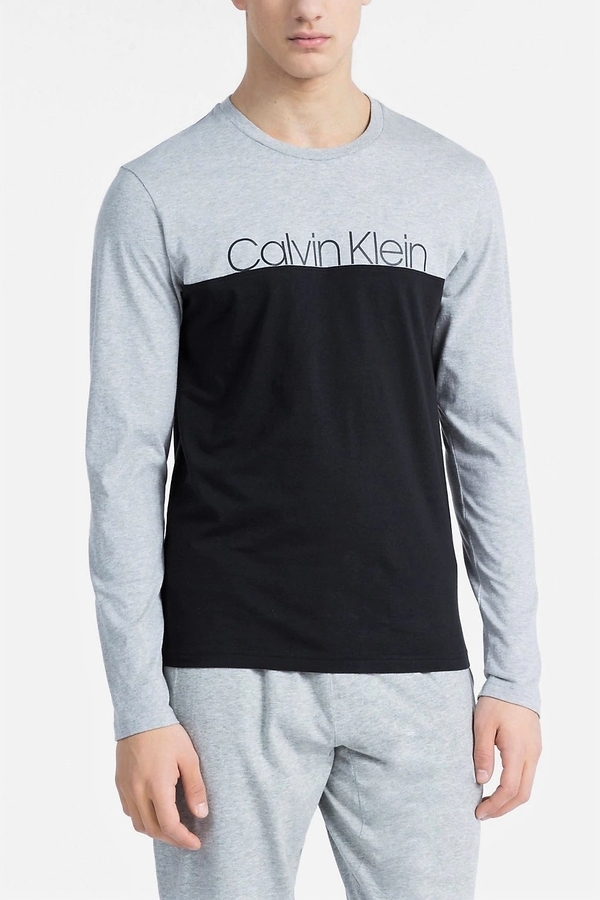 Calvin Klein Pánské Tričko Sivo-Cierné - 1
