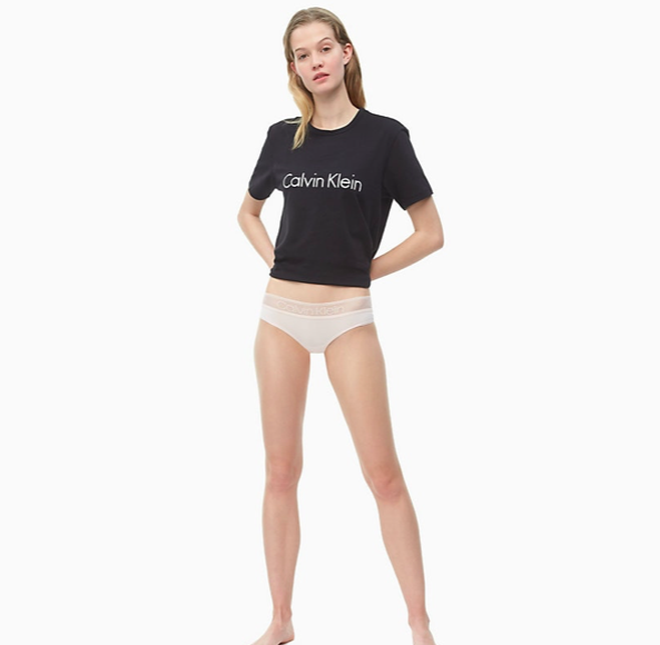 Calvin Klein Brazilky Logo Lace Nymphs Thigh - 2