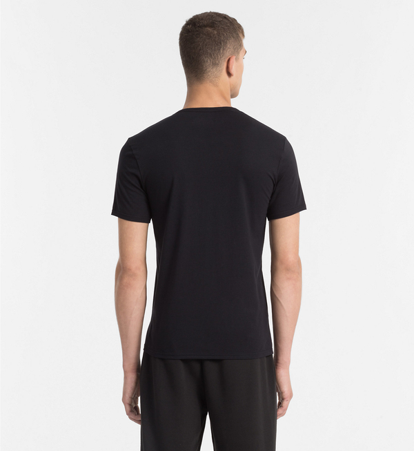 Calvin Klein Pánske Tričko S Logom Čierne - 2