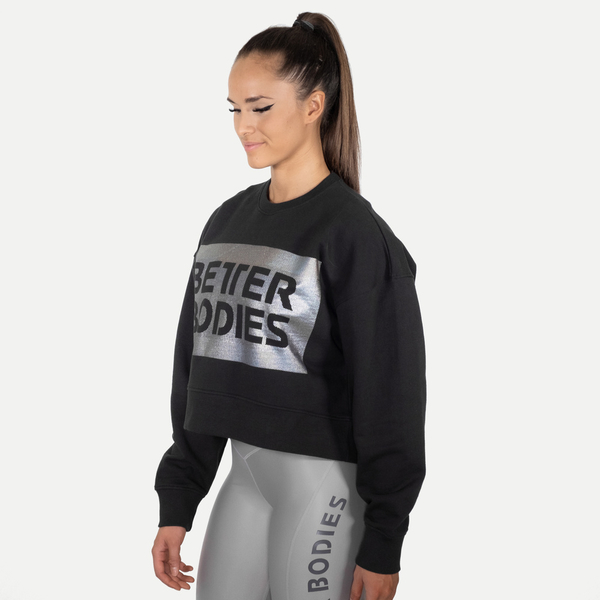 Better Bodies Mikina Chelsea Sweater Washed Black, S - 2