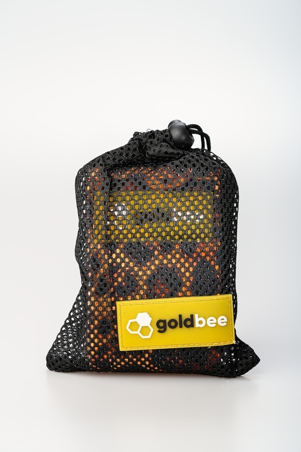 GoldBee Textilná Odporová Guma - Oranžová Leopardí, M - 2