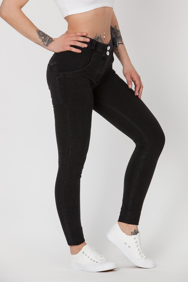 Boost Jeans Mid Waist Black, XL - 2