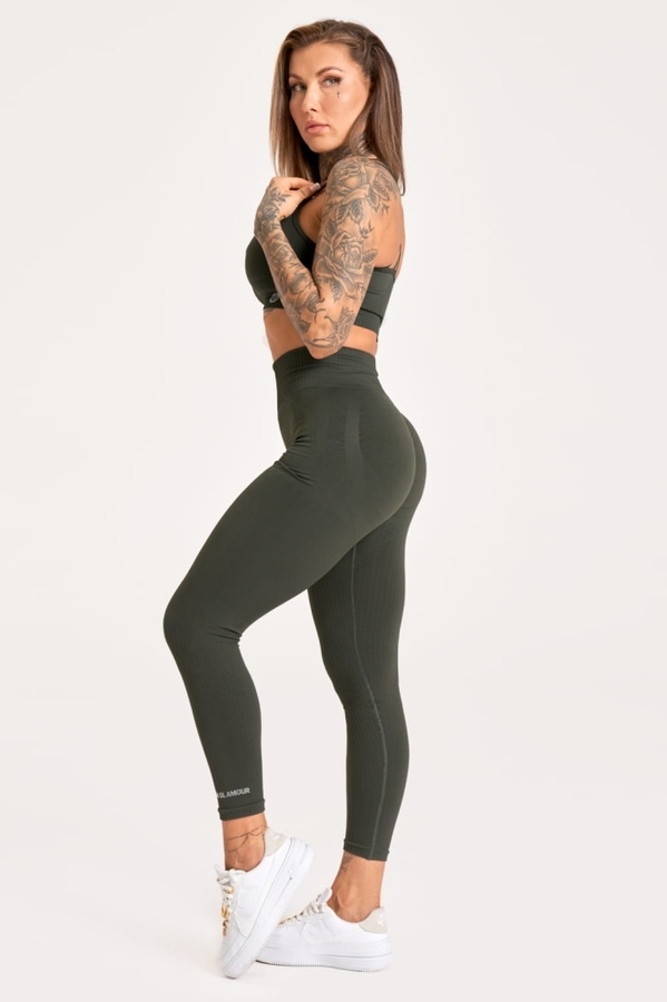 Gym Glamour Legíny Push Up 2.0 Soldier - 2