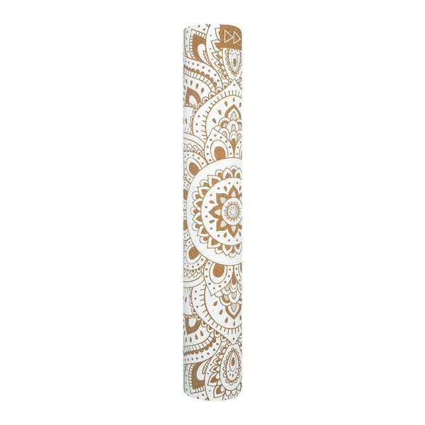 Yoga Design Lab 3.5mm Cork Yoga Mat - Mandala White - 2