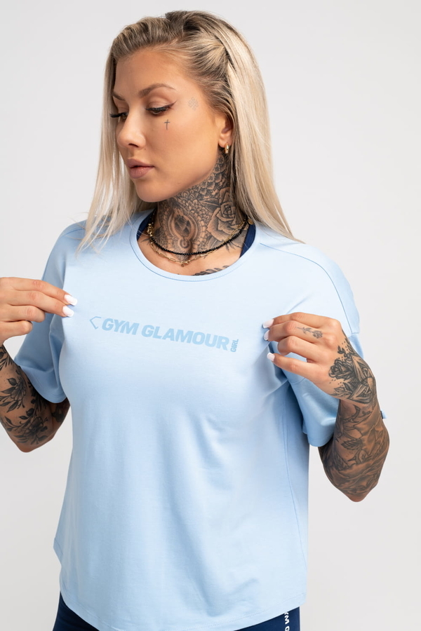 Gym Glamour Tričko V Blue, M - 2