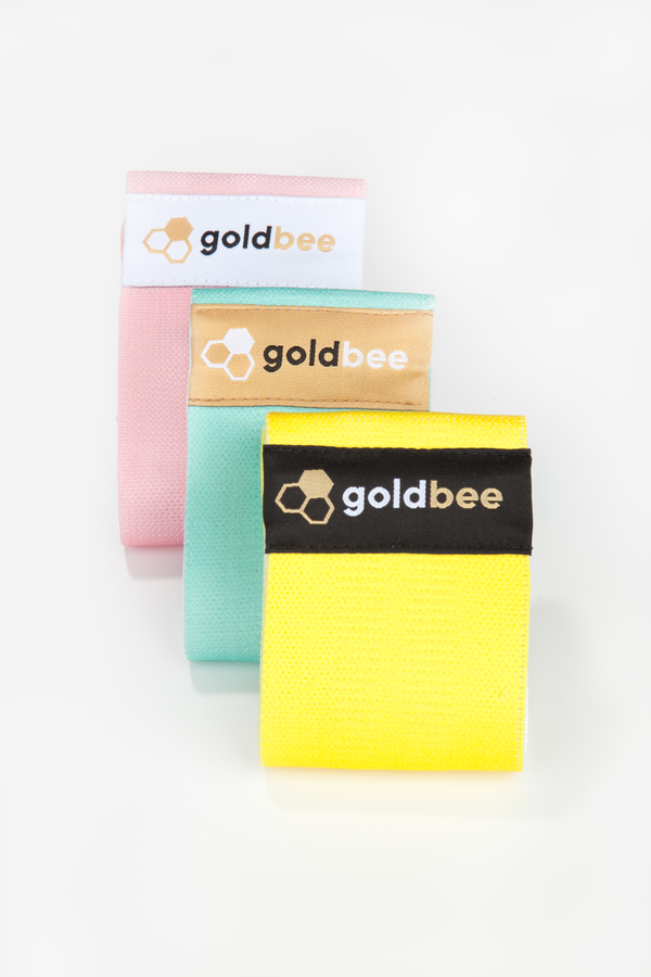 GoldBee Resistance band BeBooty 3Pack Pink, Green, Yellow - 2