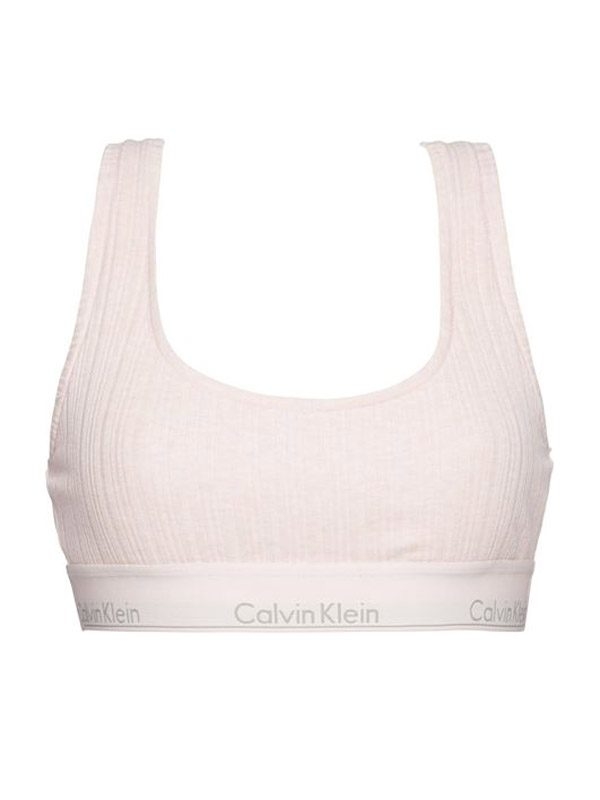 Calvin Klein Podprsenka Rib Knit Růžová, S - 2