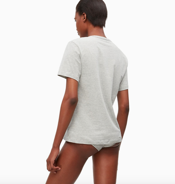 Calvin Klein Dámské Tričko Logo Sivé, XL - 2
