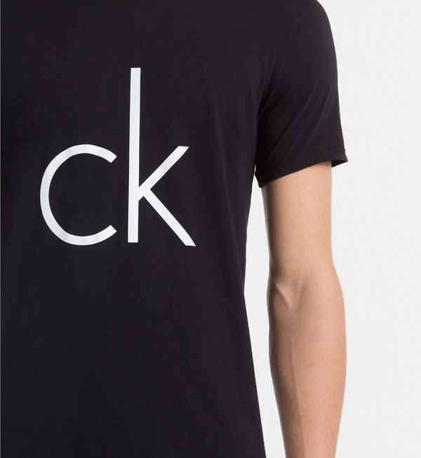 Calvin Klein Pánske Tričko S Logom Čierne - 3