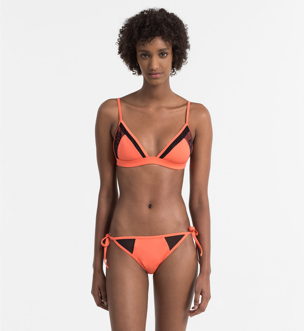 Calvin Klein Plavky Bikini Hot Coral Spodní Diel - 3