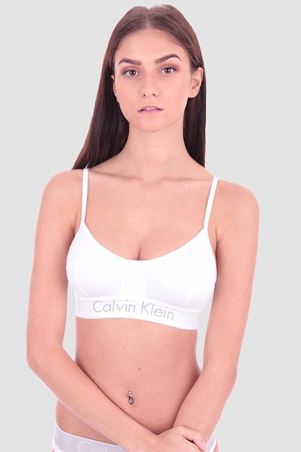 Calvin Klein Podprsenka Bralette Body Biela, S - 3