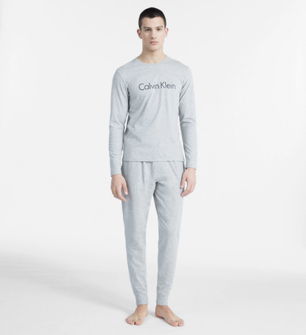 Calvin Klein Tričko S Dlhými Rukávmi Sivé, M - 3