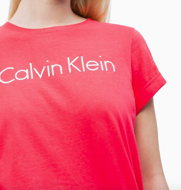 Calvin Klein Tričko Pink Mango, M - 3