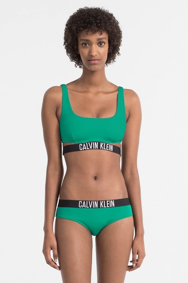 Calvin Klein Plavky Classic Bikini Zelené Spodní Diel - 3